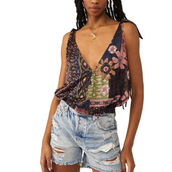 NWT Free People Tied To You Tank Size M - Picture 1 of 4